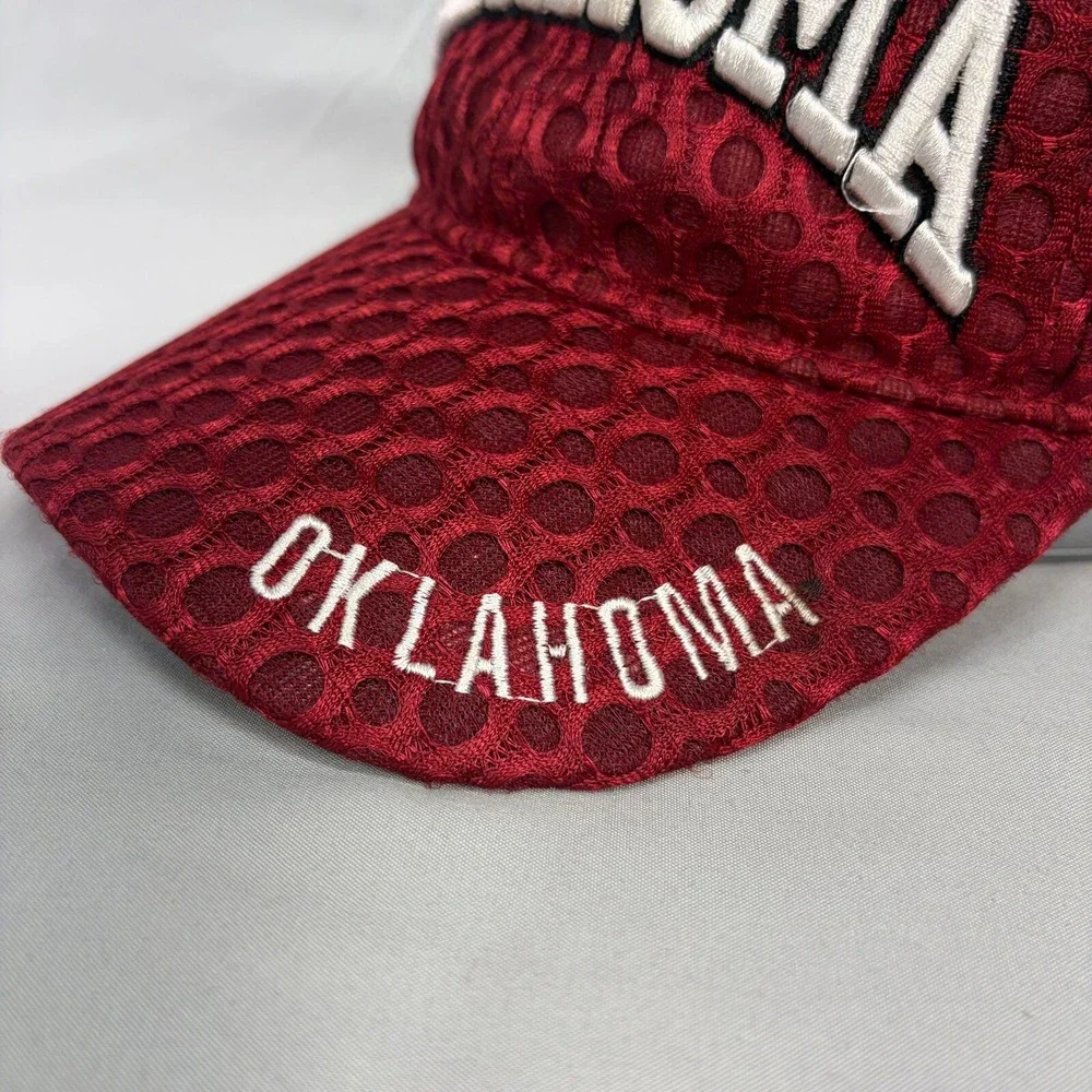 Unbranded Oklahoma Sooners Hat Mesh Cap Mens OSFM Red Embroidered NCAA